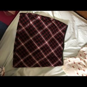 Express plaid skirt
